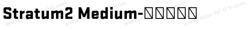 Stratum2 Medium字体转换